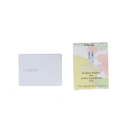 Clinique All About Shadow Duo Eye Shadow, No. 01 Like Mink, 0.07 oz
