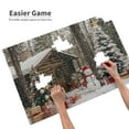 thumbnail image 3 of 500 Piece Cozy Christmas Cabin Jigsaw Puzzle For Adults – Challenging, Relaxing Brain Workout, Festive Home Decor, Great Gift For Family & Friends, 3 of 7