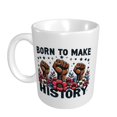 thumbnail image 2 of Born to Make History Ceramic Coffee Mug, Black History Month Gift for Black Women Men - 11oz Tea Mug, Empowering African American Tea Cup, Melanin Gifts, 2 of 7
