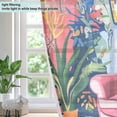 thumbnail image 4 of Yayeee Window Curtains Light Filtering 63"x52" Grommet Panel Pair Home Living Room Decor, Art Cat, 4 of 7