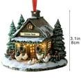thumbnail image 2 of hengsof Cozy Farm Cottage Themed Christmas Pendant Flatbed Car Acrylic Ornament for Tree Branches Shelves Farmhouse-Style Home Ambiance Perfect for Christmas, 2 of 6