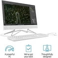 thumbnail image 2 of Newest HP 24-inch FHD All-in-One Desktop Computer - Dual-Core AMD Athlon Silver 3050U - 8GB DDR4 RAM-256GB SSD - DVD-RW - WiFi Bluetooth - Windows 10 Pro - Snow White w/ 32GB USB Drive (HP-24-DD00), 2 of 5