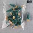 thumbnail image 1 of 24 Piezas Mini Árbol de Navidad Sisal Cedro de Seda - Decoración Pequeño Árbol de Navidad Azul Verde Blanco Mini Árbol 2022 decoración del hogar, 1 of 4