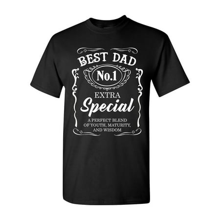 Best Dad No.1 Extra Special Awesome Funny Humor DT Adult T-Shirt (Best Cities For Graphic Designers)