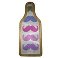 thumbnail image 2 of KuzmarK Wine & Cheese Glass Cutting Board Wood Box Gift Set - Colorful Sparkle Mustache Collection, 2 of 2