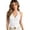 White, variant on Women's Halter Tank Top, V Neck Sleeveless Button Front Open Back Cami, Ribbed Knit Fitted Casual Top for Summer Vacation