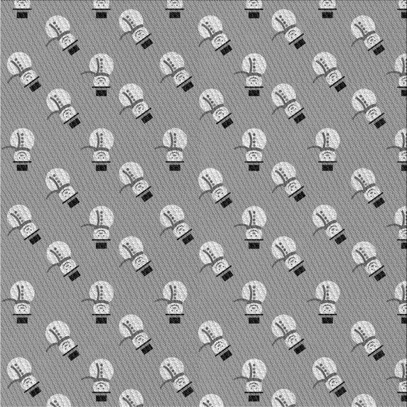 Ahgly Company Indoor Square Patterned Silver Gray Area Rugs, 8' Square