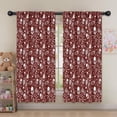 thumbnail image 5 of Blackout Kids Curtains,Red Skull Guitar Music Pattern Childrens Insulated Curtains Set Of 2,Bedroom Essentials,Toddler Room Decor 52"x63", 5 of 5