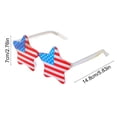 thumbnail image 3 of Amzcrzy Plasti C Sunglasses Lunettes de Soleil Étoile à Cinq Branches Sans Monture Style de Fête Tendance Lunettes Excentriques Rouges Blanches et Bleues Fournitures pour Événements et Fêtes Décorations d'Anniversaire Décorations des Fêtes, 3 of 6