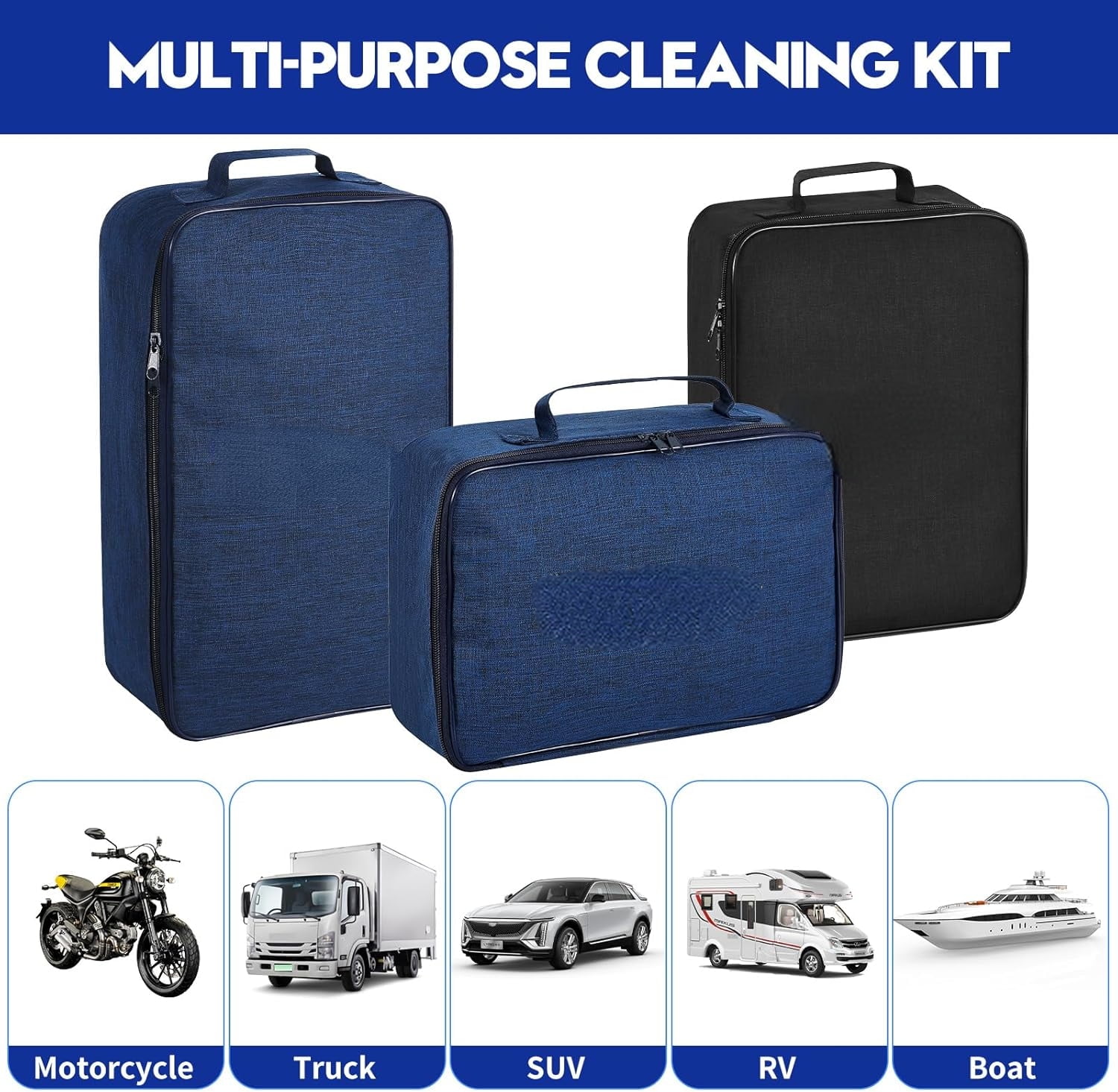 29Pcs Car Detailing Kit, Car Detailing Brush Set, Car Wash Cleaning Kit, Car Detailing Brushes, Professional Car Care Kit for Interior Exterior Wheels, Blue