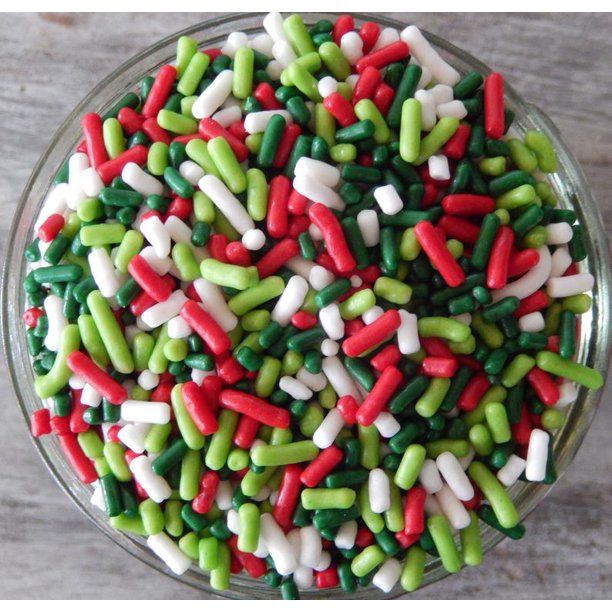 Modern Christmas Decorette Mix Confetti Sprinkles, Cake, Cookie, Donut