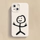 thumbnail image 1 of Funda de teléfono de dibujos animados Matchman para IPhone 11, 12, 13, 14 Pro Max, Mini, XR, XS, X, 7, 8 Plus, SE2020, funda de silicona TPU suave mate a prueba de golpes Fivean unisex, 1 of 2
