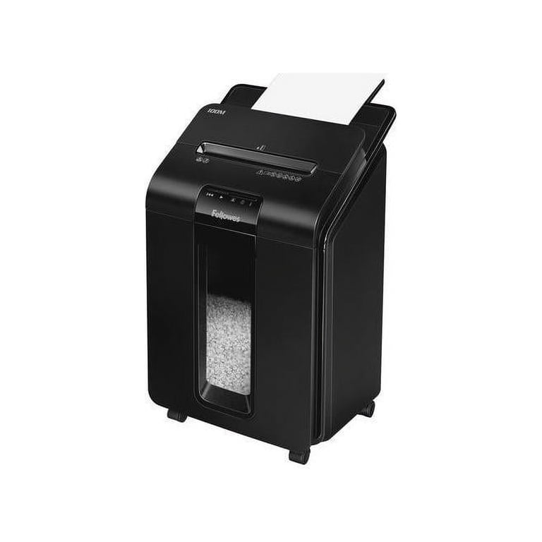 FELLOWES AUTO FEED MICRO-CUT SHREDDER, 100 AUTO/10 SHEET CAPACITY 
