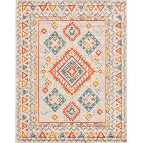 Pasargad Home PD-475B 9X12 9 x 12 ft. Aldora Design Power Loom Area Rug, Beige