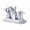Polished Chrome, variant on Kingston Brass Concord Two Handle 4" Centerset Lavatory Faucet with Brass Pop-up