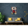thumbnail image 2 of Graffiti Picture Wall Art, Banksy Street Pop Graffiti Canvas Wall Art Prints, Modern Art Red Boy Graffiti Wall Picture, Unframed Graffiti Painting Artwork for Living Room Bedroom Wall Decor, 2 of 3