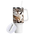 thumbnail image 2 of 40 Oz Car Handle Water Bottle Water Cup Water Bottle Water Jug Coffee Cup Travel Water Bottle Leopards Climb Trees, 2 of 8