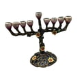 thumbnail image 2 of Candelabro de Menorah de 9 ramas para comedor, mesa central de banquete, adorno de candelabro versátil para el hogar, portavelas de Hanukkah, 2 of 9