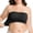 Black, variant on Women Plus Size Strapless Bandeau Bra Wire Free Padded Tube Top Seamless Bralette