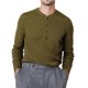 thumbnail image 1 of Blusas y camisas de manga larga con cuello redondo para hombre, blusa informal de moda con bloques de color, manga larga, cuello redondo, blusa de poliéster, algodón y poliéster., 1 of 7