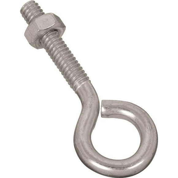 eye bolt w/nut 1/4x2-1/2in znc