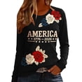 thumbnail image 2 of Womens Shirts Summer 250Th Anniversary Usa for Women 1776 2026 Patriotic American Flag V Neck T July 4Th Graphic Tee 250 Anniversary Usa Shirt Women Black L, 2 of 5