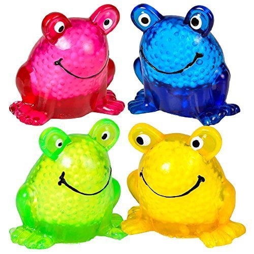 (12) 2.5" Sticky Squeeze Frogs