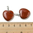 thumbnail image 3 of 10pcs Red Jasper Pendants Heart with Brass Findings 22~23x20~20.5x6~7.5mm Hole: 5x8mm, 3 of 3