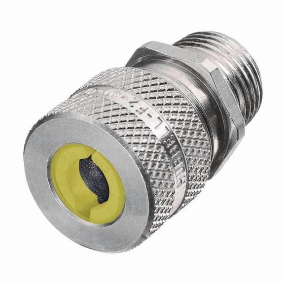 Hubbell Wiring Device-Kellems Liquid Tight Connector,3/4in.,Yellow SHC1037