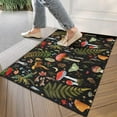 thumbnail image 4 of Mushroom Plant Crystal Velvet Nonslip Floor Mat, Entryway Doormat Durable Low-Profile Mat Home Decor, Rug Washable Kitchen Bathroom Laundry Bedroom Living Room Door Mat 30x17in, 4 of 7