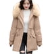 thumbnail image 4 of Chaquetas y abrigos casuales con capucha y manga larga para mujer, abrigo con bolsillo y cremallera, chaqueta larga de invierno de algodón con plumón y manga larga para mujer, 4 of 6