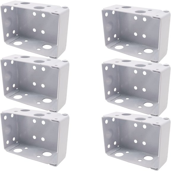6PCS 2Inch Blind Brackets Low Profile Box Mounting Bracket for Window Blinds