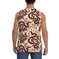 thumbnail image 4 of Daiia Snake Printed Men's Tank Tops,Casual Soft Sleeveless Gym Muscle Shirts Bodybuilding Tee-X-Large, 4 of 8