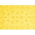 thumbnail image 1 of Ahgly Company Machine Washable Indoor Rectangle Oriental Yellow Traditional Area Rugs, 6' x 9', 1 of 4