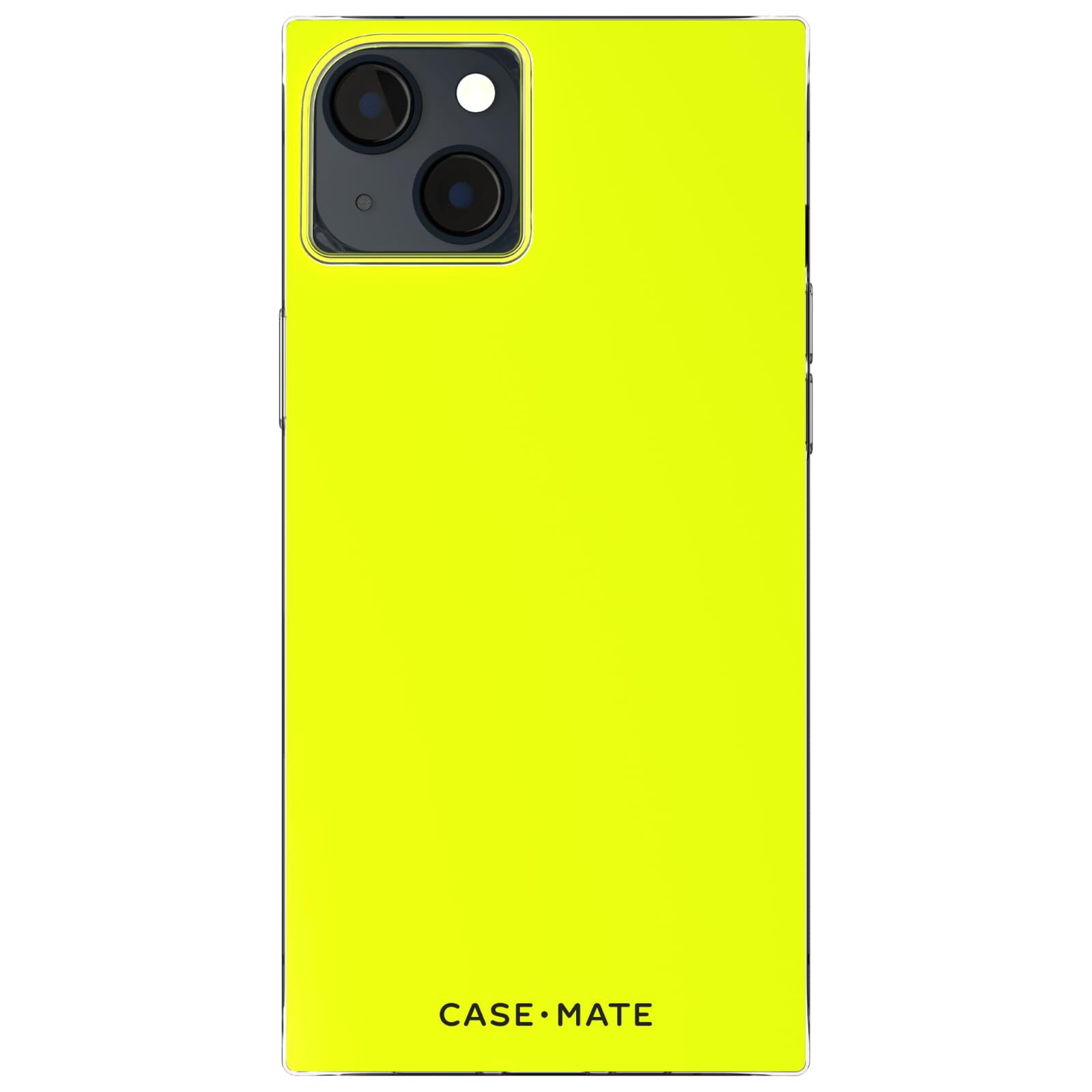 Case-Mate Apple iPhone 14 Plus MagSafe Compatible Blox Case - Neon Lemon