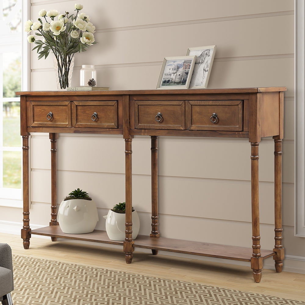 Console Table Buffet Sideboard Sofa Table with 2 Storage