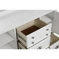 thumbnail image 4 of New Classic Furniture Jamestown Solid Wood 5-Drawer Dresser in White, 4 of 8