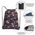 thumbnail image 3 of Fuzoiu Cute Foxes Print Drawstring Backpack Water Resistant String Bag Sports Sackpack Gym Sack for Men Women, 3 of 5