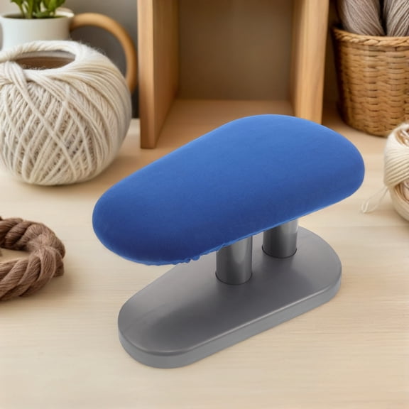 LOLIPPYY Compact Ironing Board Set with Soft Padded Cover and Plastic Stool for Convenient and Ironing