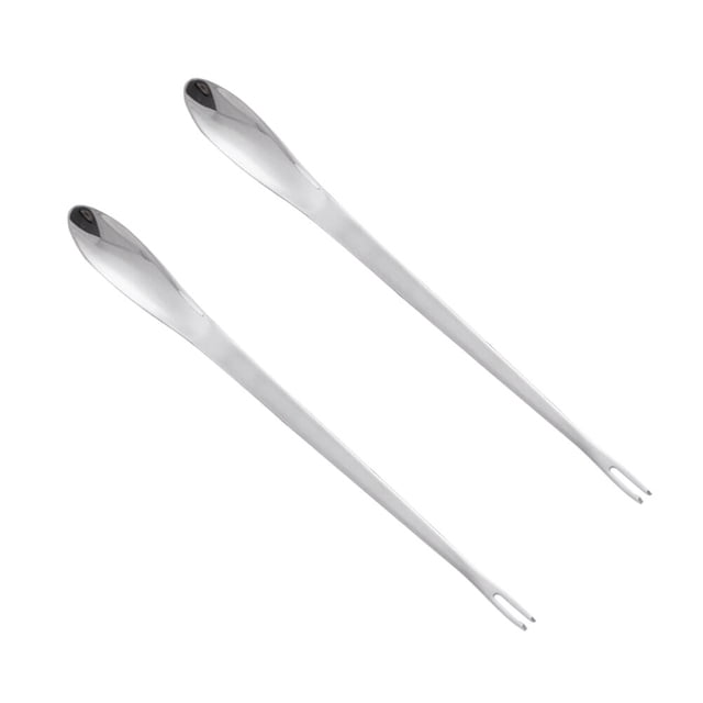 OULII 2Pcs Crab Opener in Silver for Seafood Preparation At Restaurant and Home