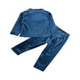 thumbnail image 5 of Pyjamas en Satin de Soie pour Filles Pyjamas Enfants Manches Longues Ensemble de Pjs Vêtements de Nuit, 5 of 5