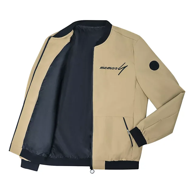 Moda Cazadora Bomber Con Bordado De Chamarras Para Hombre