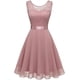 thumbnail image 1 of Vestido con dobladillo con volantes, vestido de cóctel para mujer, vestido de noche de boda corto, 1 of 6