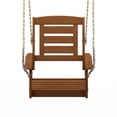 thumbnail image 2 of Furinno Tioman Hardwood Single Hanging Porch Swing with Chain, 2 of 5