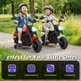 thumbnail image 4 of Gymax Kids Motorcycle w/Headlight Music Training Wheels Foot Pedal for Boys Girls White, 4 of 10