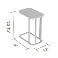 thumbnail image 4 of Safdie & Co. C-Shaped Rounded Accent Table, Marble Top & Gold Metal Base, 4 of 4