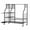 Black, variant on Garage Golf Bag Organizer, Wheeled Golf Bag Storage Stand, Fits 2 Golf Bags and Other Golfing Equipment Accessories, Includes Extra Golf Club Storage Rack, Golf Equipment Rack for Shed and Basement