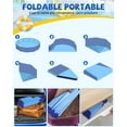 thumbnail image 4 of BN-LINK Foldable Dog Pool, PVC Pet Swimming Pool, Portable Dog Pool Bathtub for Pets to Swim and Bath, 47.2" x 11.8" Blue, 4 of 6