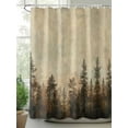 thumbnail image 2 of Fsddascl Forest Tree Shower Curtain Set - 36" x 78" Washable Bathtub Curtain with 12 Hooks, Modern Vintage Winter Fall Natural Plant Waterproof Fabric Stall Shower Curtains for Bathroom/Bathtub, 2 of 6