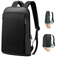 thumbnail image 1 of Slim and Expandable 15 15.6 16 Inch Laptop Backpack Anti Theft Business Travel Notebook Bag with USB, Multipurpose Large Capacity Daypack College School Bookbag for Men Women,Deep Black, 1 of 2